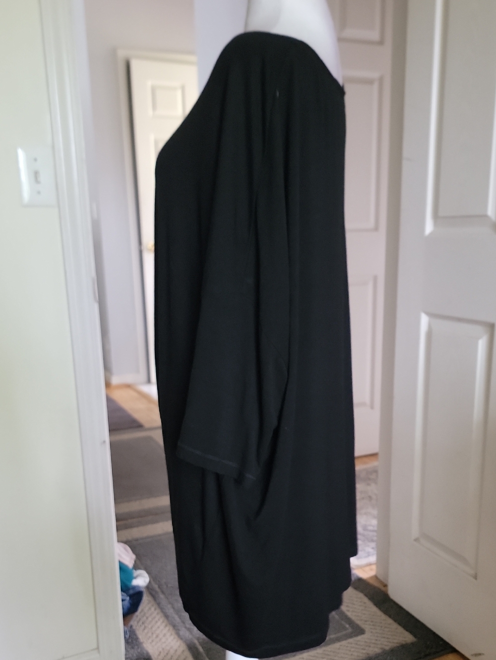 Patrizia Luca Black Draped Tunic Top - Picture 4 of 8